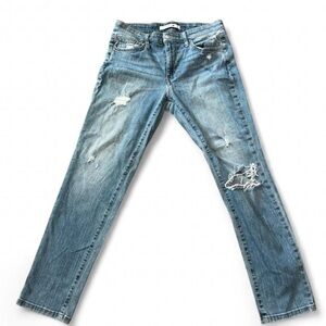 Joe's Jeans Womens 26 Mid Rise Boyfriend Slim Ankle Distressed Denim Streetwear